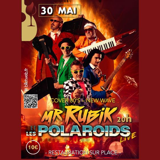 WINE NOTE 30-05-2026 Tribute to 80's By Rubik and the Polaroïds concert au Domaine de Montels
