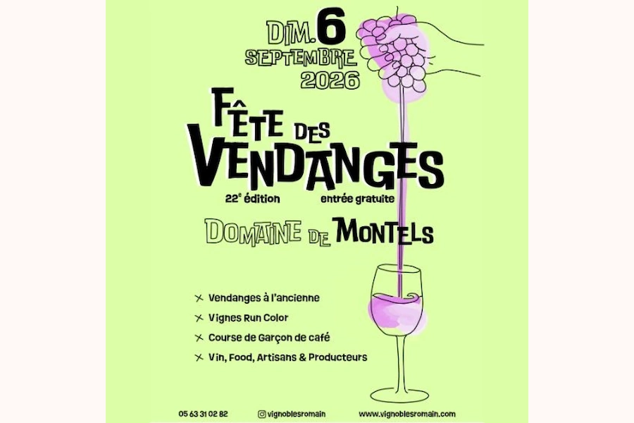 06-09-2026 - fete des vendanges au Domaine de Montels site Vignobles Romain